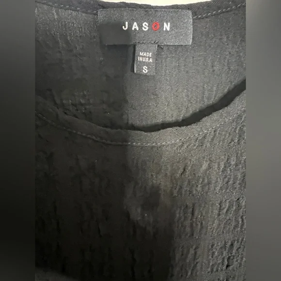 🩶 Colorblock Gauze Blouse - Picture 5 of 6